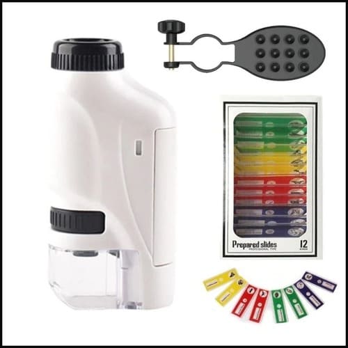 BowLift | KiddyScope™ Portable Pocket Microscope with Adjustable 60-120x zoom