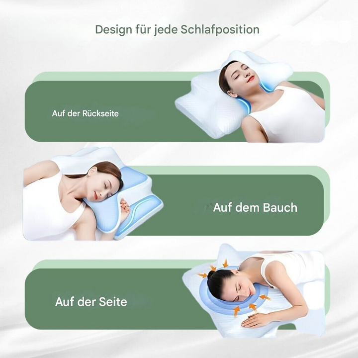 BowLift | RelaxNeck Ergonomic Memory Foam Pillow – Support for Neck and Back