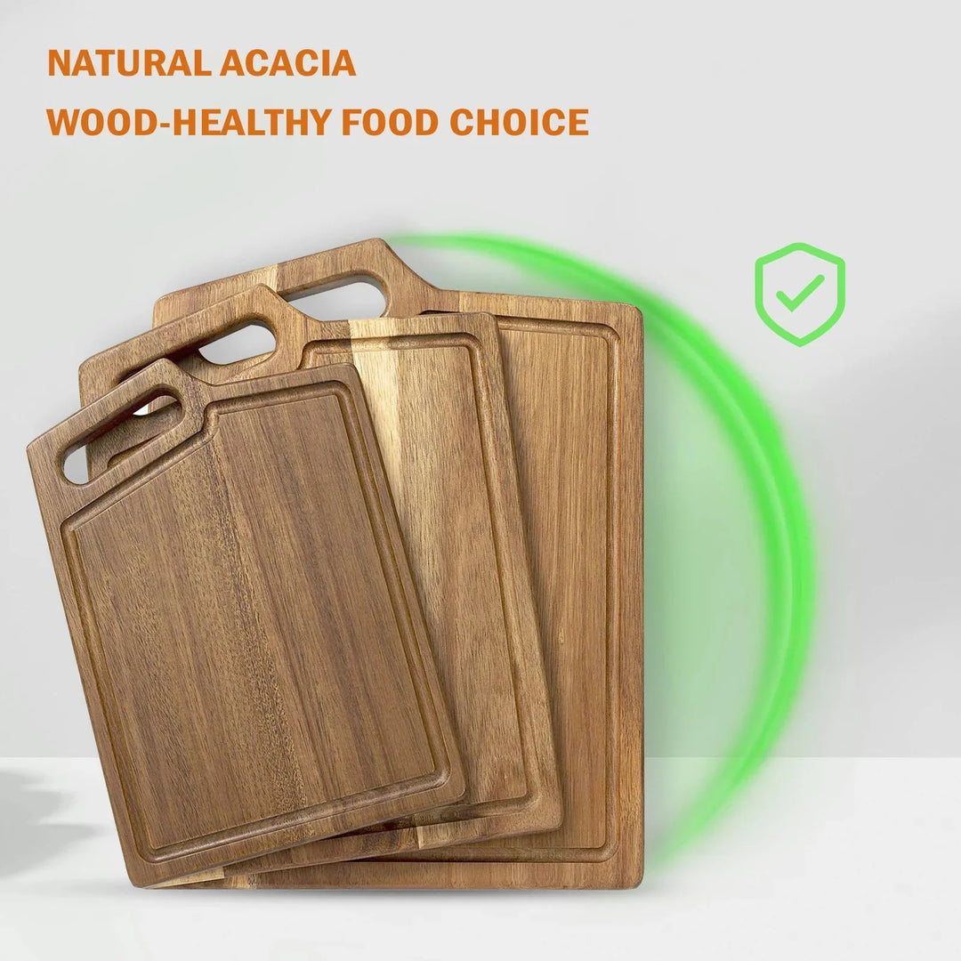 Kitchen Chopping Board with Juice Groove & Handle Hole for Meat | Bowlift