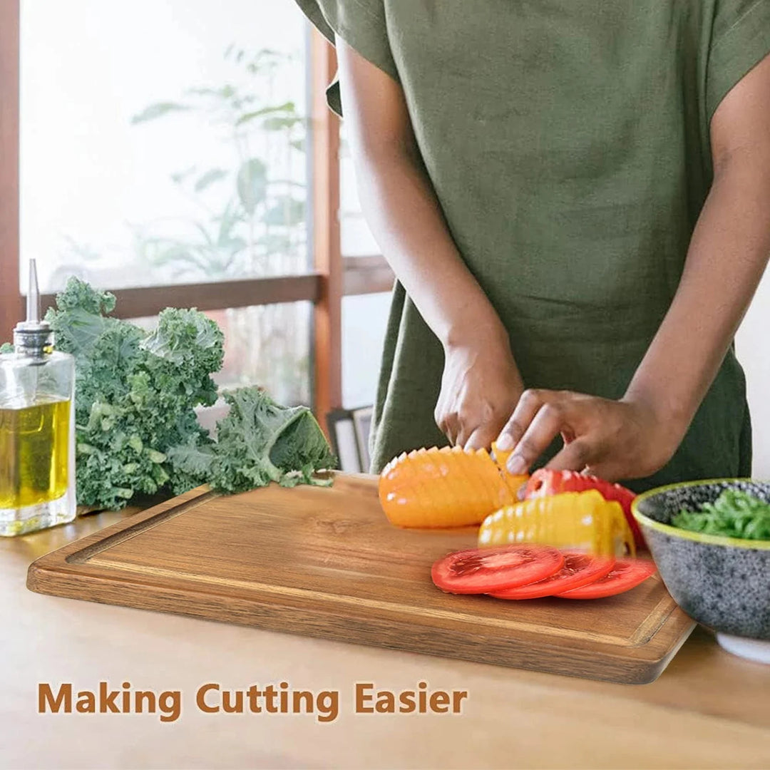 Kitchen Chopping Board with Juice Groove & Handle Hole for Meat | Bowlift