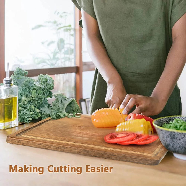 Kitchen Chopping Board with Juice Groove & Handle Hole for Meat | Bowlift