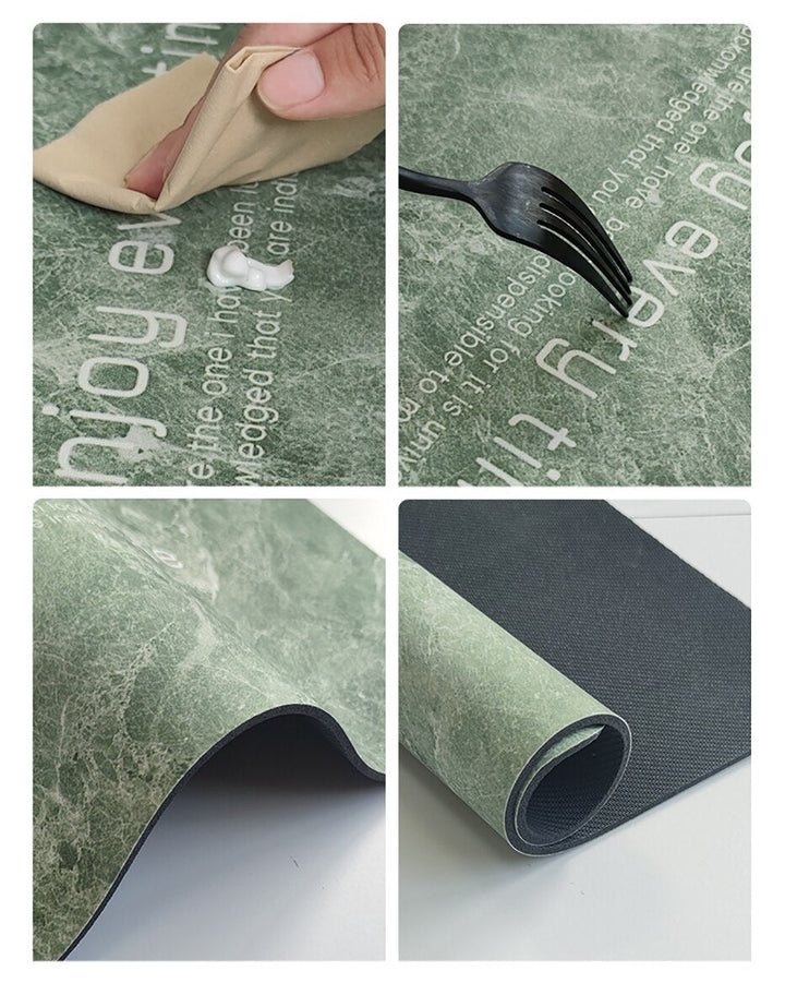 Kitchen Countertop Drainer Mat Slide Pad Water Absorbent Drying Mat | Bowlift