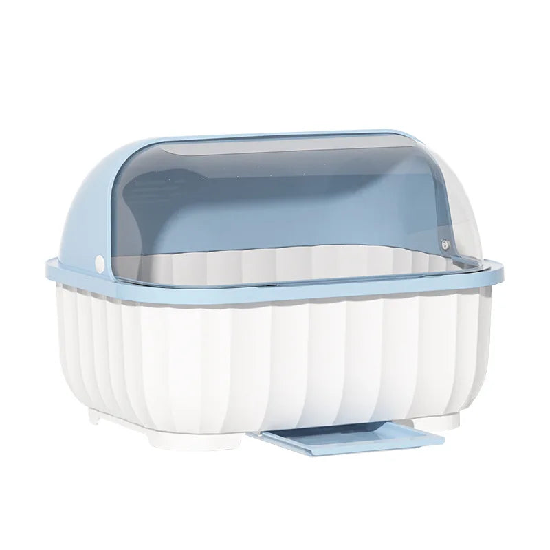Kitchen Dish Drainer Rack Removable Drip Tray Organizer Drying Rack | Bowlift