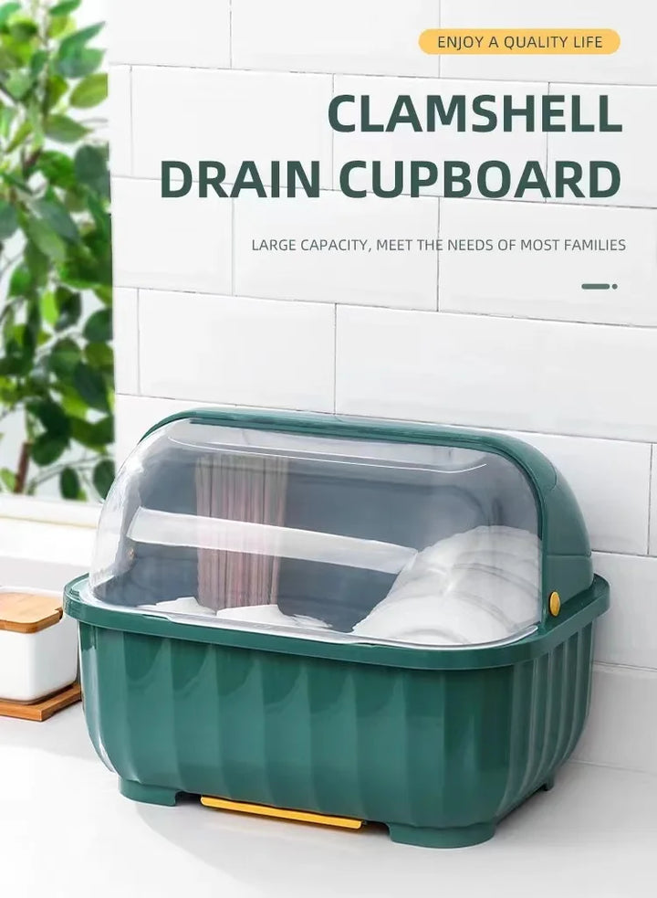 Kitchen Dish Drainer Rack Removable Drip Tray Organizer Drying Rack | Bowlift