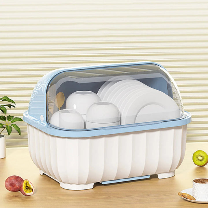 Kitchen Dish Drainer Rack Removable Drip Tray Organizer Drying Rack | Bowlift