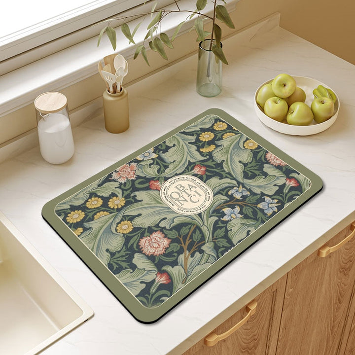 Kitchen Drain Pad Dish Drying Mat Rugs Non-slip Kitchen Sink Mat | Bowlift