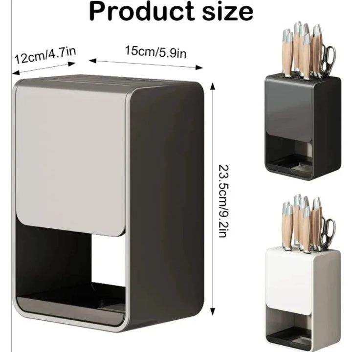 Kitchen Knife Holder Multifunctional No-Drill Household Storage Rack | Bowlift