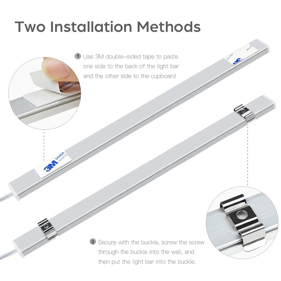 Kitchen LED Under Cabinet Light Penetrable Touch Switch Wood Hand | Bowlift
