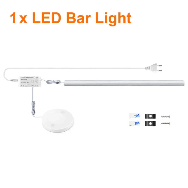 Kitchen LED Under Cabinet Light Penetrable Touch Switch Wood Hand | Bowlift