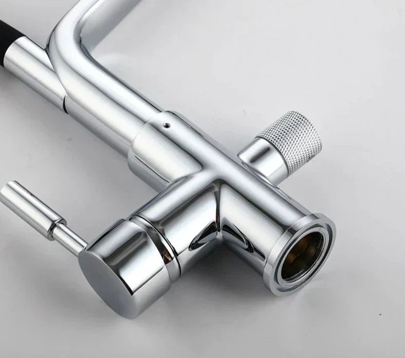 BowLift | Kitchen Tap with Double Outlet and Water Filtration - PureFlow Duo