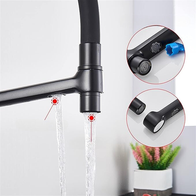BowLift | Kitchen Tap with Double Outlet and Water Filtration - PureFlow Duo