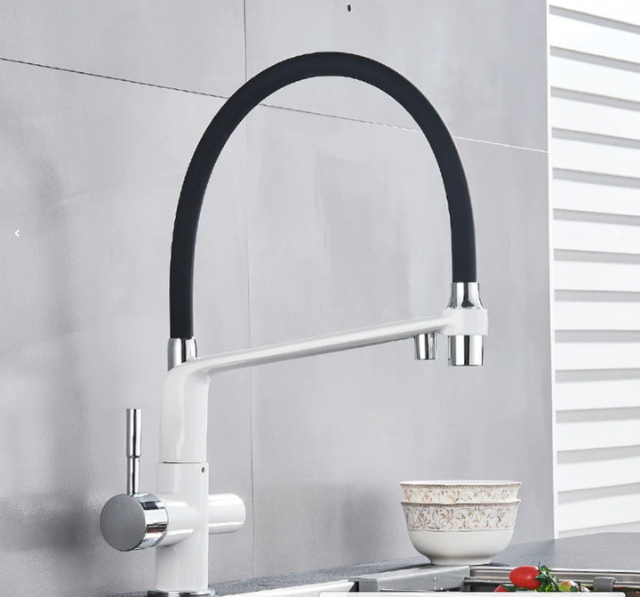 BowLift | Kitchen Tap with Double Outlet and Water Filtration - PureFlow Duo
