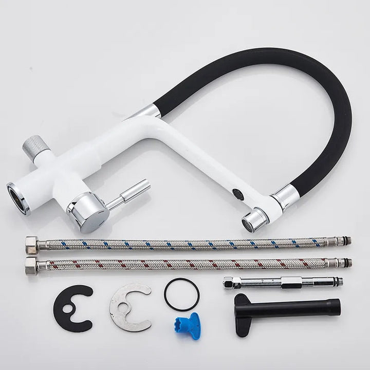 BowLift | Kitchen Tap with Double Outlet and Water Filtration - PureFlow Duo