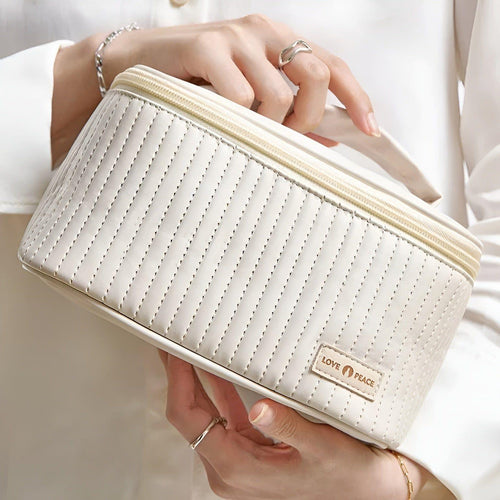 BowLift | Velaviva Cosmetic Bag Travel | Elegant & Water-Resistant | PU Leather | Plenty of Space & Protection for Your Beauty Essentials