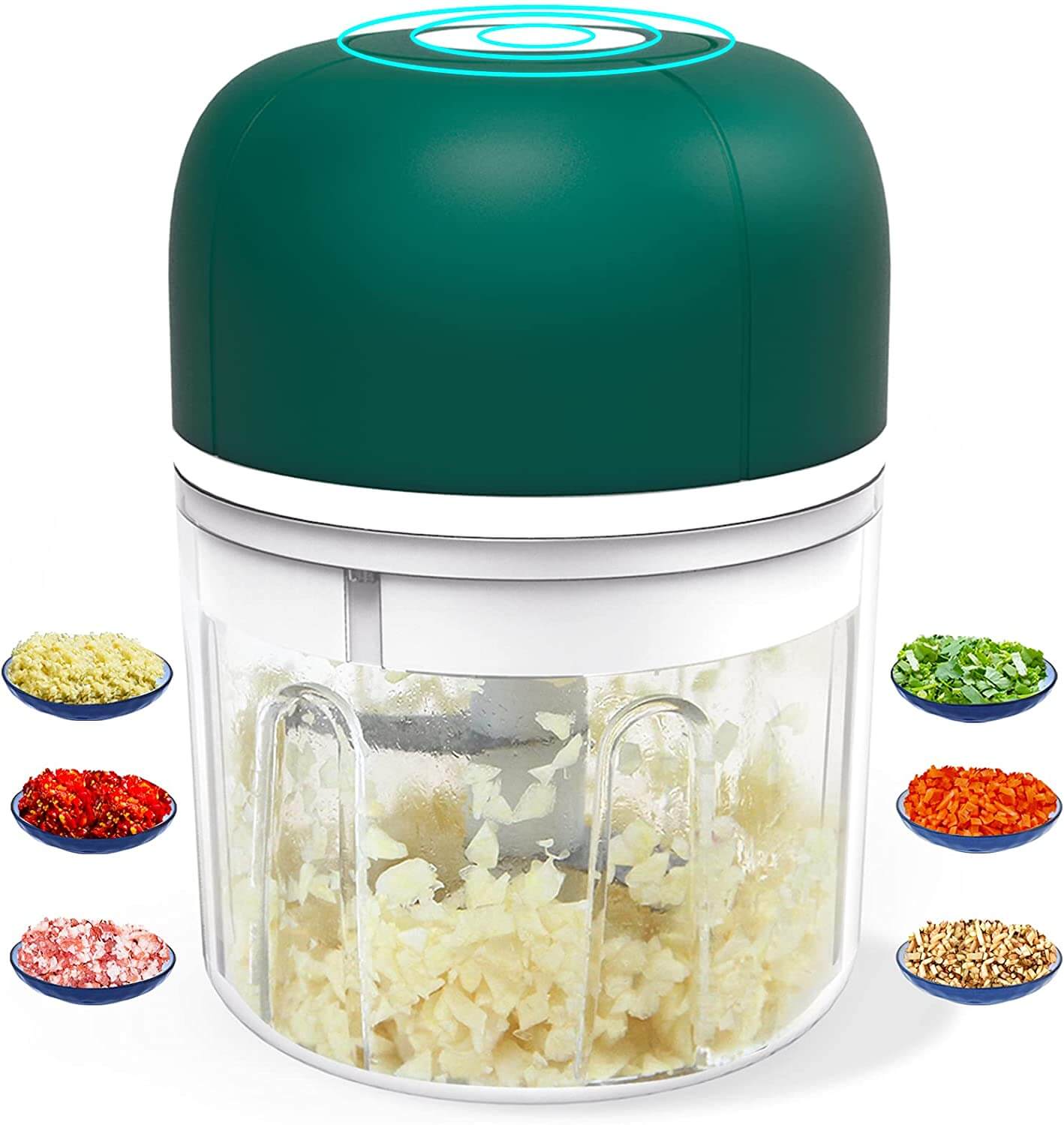 BowLift | ChopEase Electric Garlic Press – USB Rechargeable – Compact & Powerful – 250ml