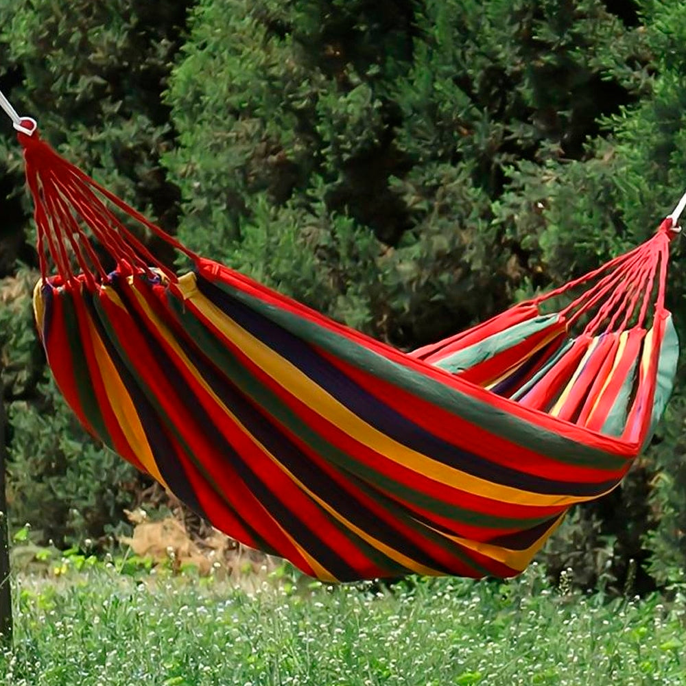 Hammock - by Camping Hammock (red striped) | Bowlift