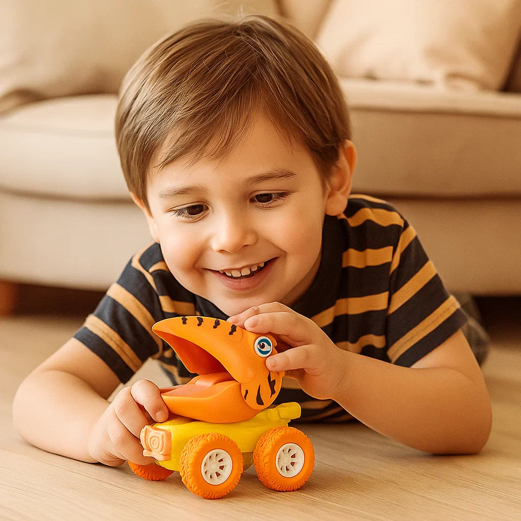 BowLift | PUSH & DRIVE DINO MONSTER TRUCKS