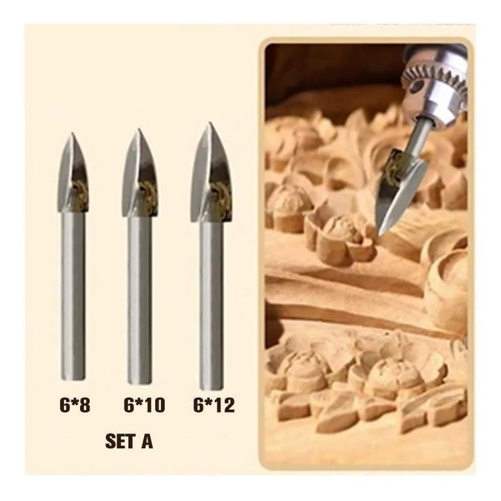 Drill set for wood sculptures | Bowlift
