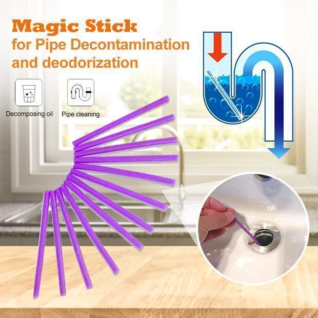 Magic Stick for Pipe Decontamination & Deodorization (12 PCS) | Bowlift