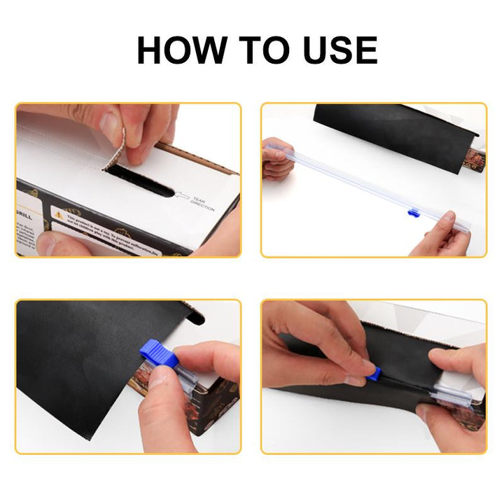 BowLift | Non-stick BBQ grill mats with cutting box