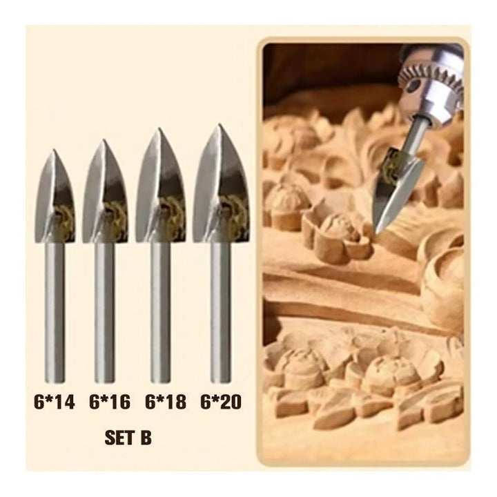 Drill set for wood sculptures | Bowlift