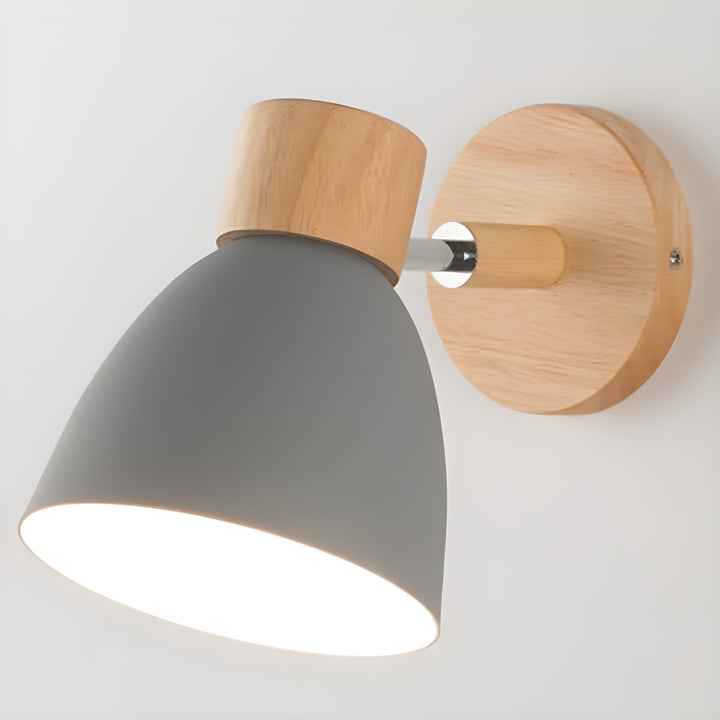 BowLift | Wooden Norwegian Wall Lamp with Switch for the Bedroom