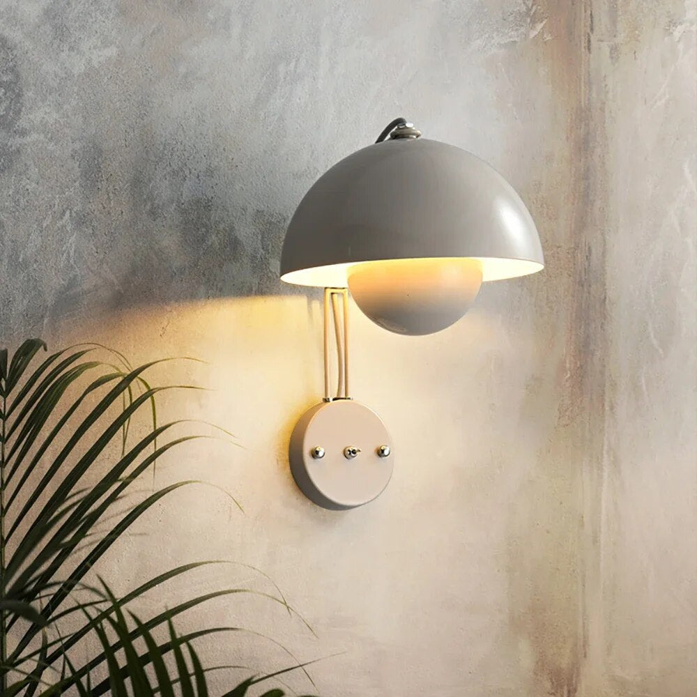 Modern LED Wall Lamp with Mushroom | Stylish Night Light for Bedrooms & Living Rooms | Bowlift