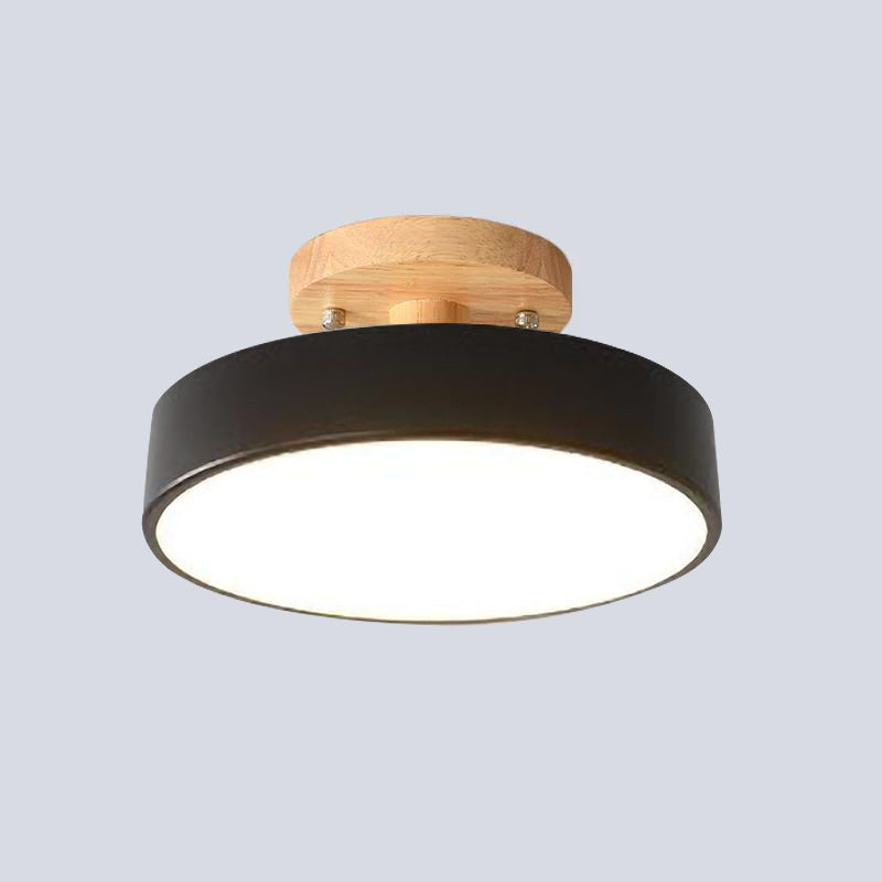 BowLift | LED Ceiling Light Wooden Flush Mount Fixture