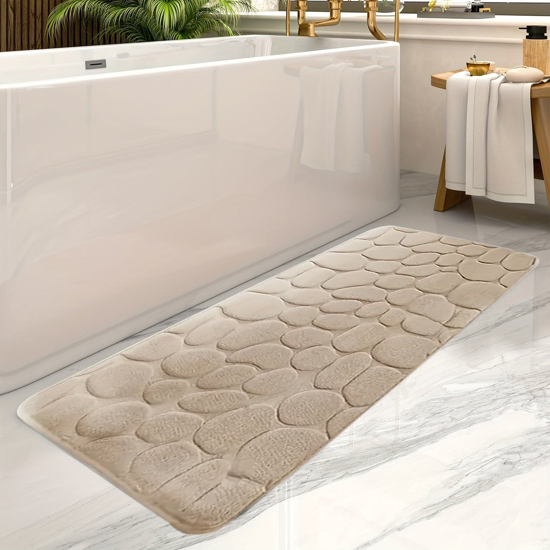 BowLift | Large Striped Bath Mat - Aurora