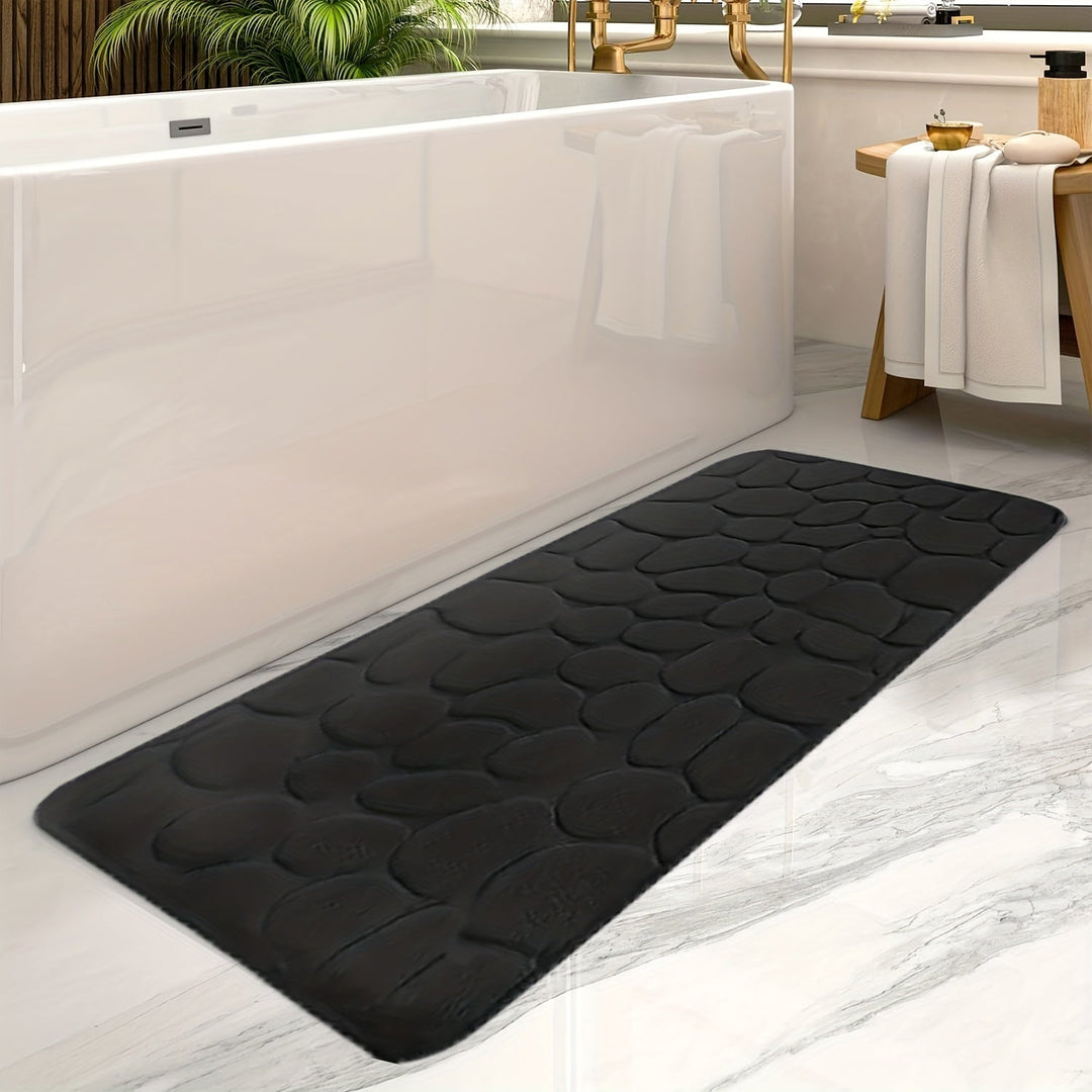 BowLift | Large Striped Bath Mat - Aurora