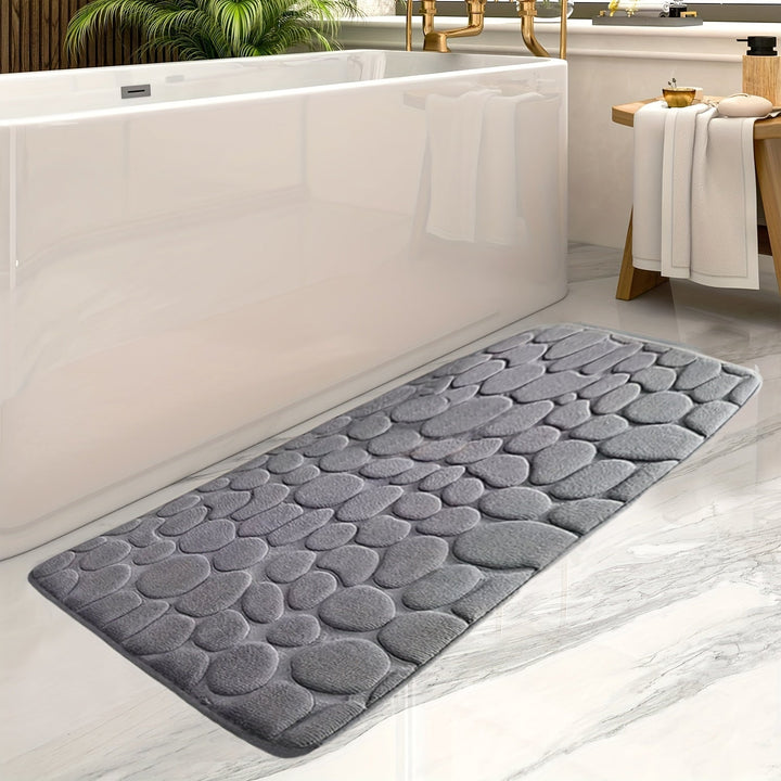 BowLift | Large Striped Bath Mat - Aurora