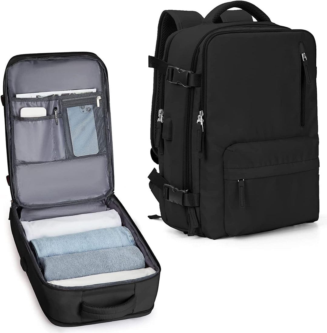 Waterproof Travel Backpack with Shoe Compartment & USB Port – 14" Laptop Fit | Bowlift