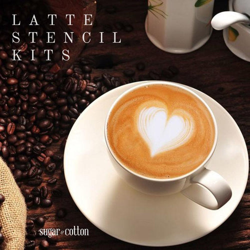 Latte Stencil Kit - 16 Piece Set | Bowlift