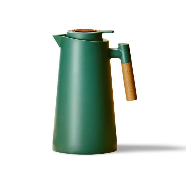 BowLift | Lattea – Thermal Jug with Temperature Display, Leak-Proof Design & Wooden Handle
