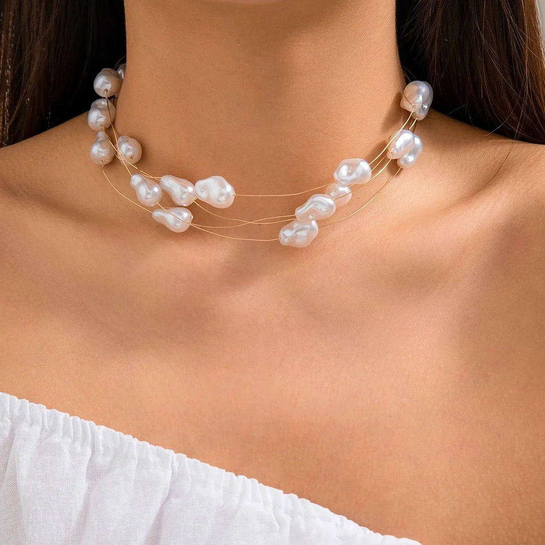 BowLift | Layered Strung Pearls Bracelet and Necklace