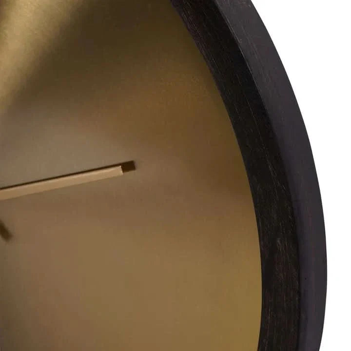 BowLift | Sloa - Elegant Wall Clock in Brass and Black