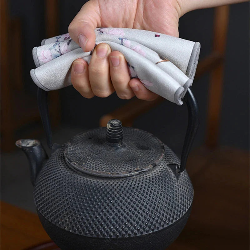 Leaf Tea Towel Suede Table Mat Dishcloth Table Napkins Lotus Accessory | Bowlift
