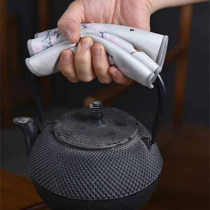 Leaf Tea Towel Suede Table Mat Dishcloth Table Napkins Lotus Accessory | Bowlift