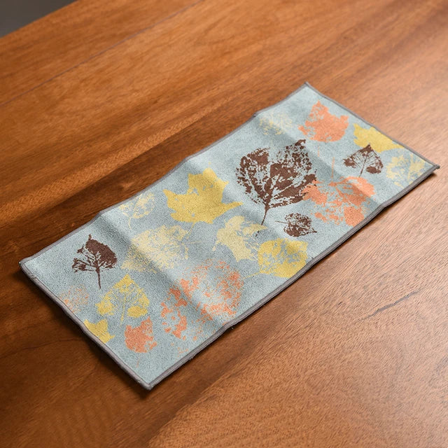 Leaf Tea Towel Suede Table Mat Dishcloth Table Napkins Lotus Accessory | Bowlift
