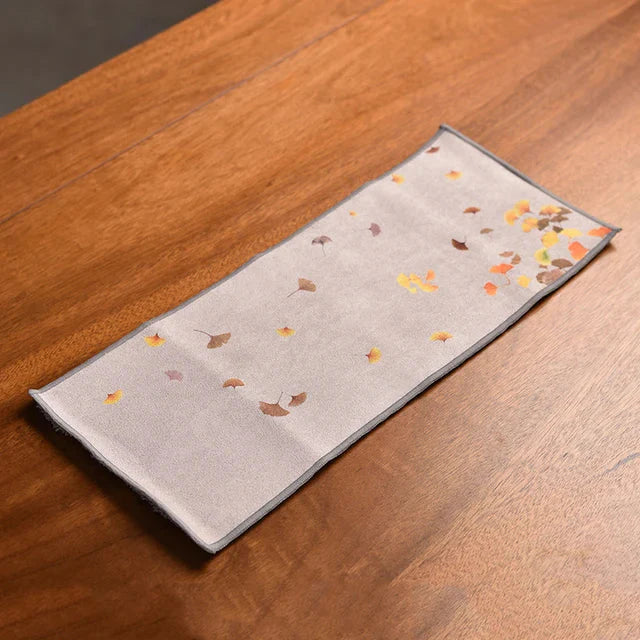 Leaf Tea Towel Suede Table Mat Dishcloth Table Napkins Lotus Accessory | Bowlift
