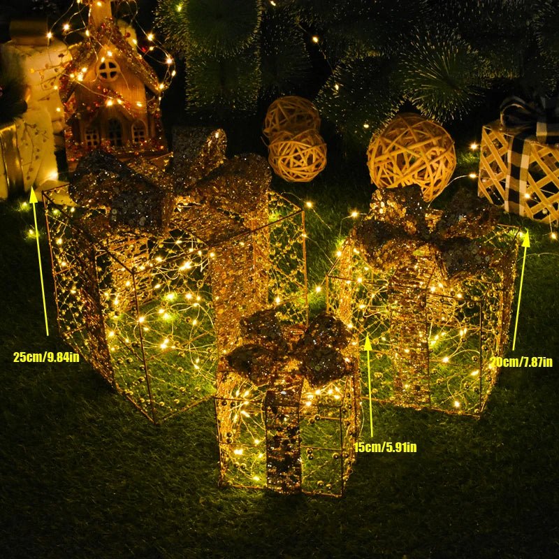 BowLift | LED Christmas Christmas Tree, Snowman or Gift Box Decoration – Snowman & Fawn Tree Decorations, Perfect Holiday Ornaments & New Year Gifts