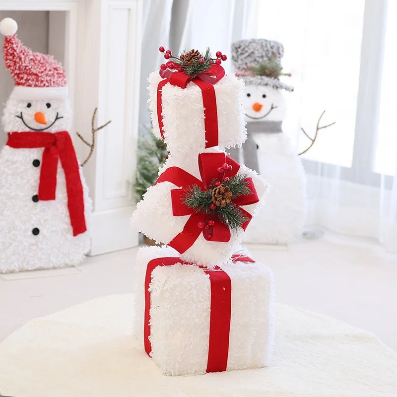 BowLift | LED Christmas Christmas Tree, Snowman or Gift Box Decoration – Snowman & Fawn Tree Decorations, Perfect Holiday Ornaments & New Year Gifts