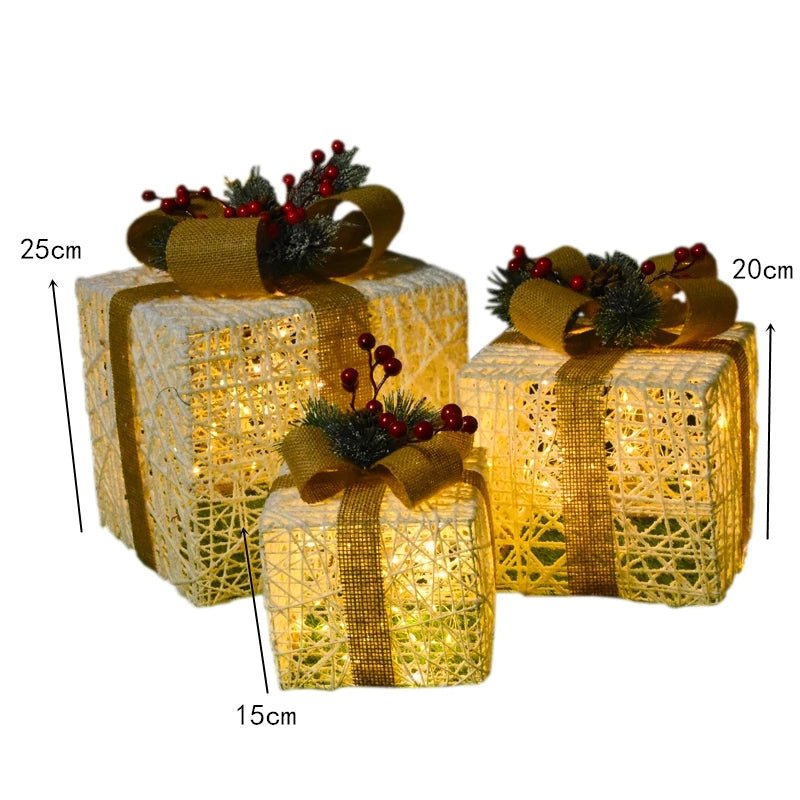 BowLift | LED Christmas Christmas Tree, Snowman or Gift Box Decoration – Snowman & Fawn Tree Decorations, Perfect Holiday Ornaments & New Year Gifts