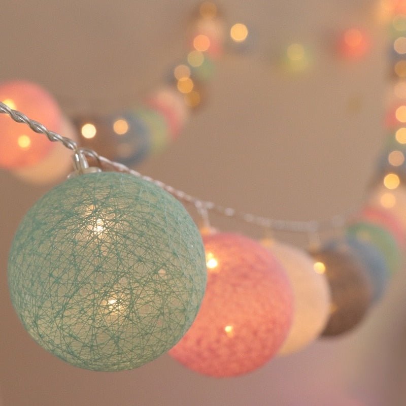 BowLift | LED Cotton Ball Garland Lights