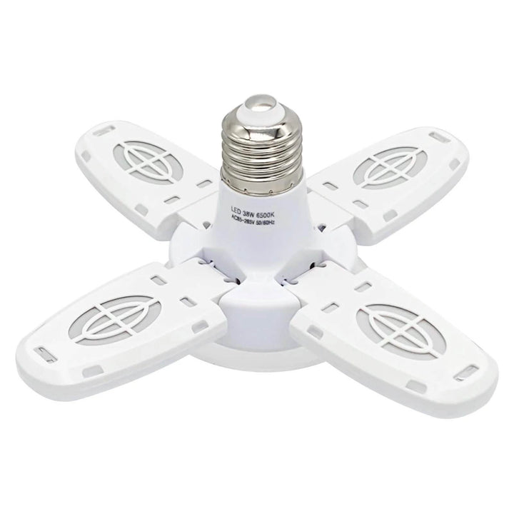 BowLift | LED dimmable ceiling lights for the garage with 4 adjustable panels