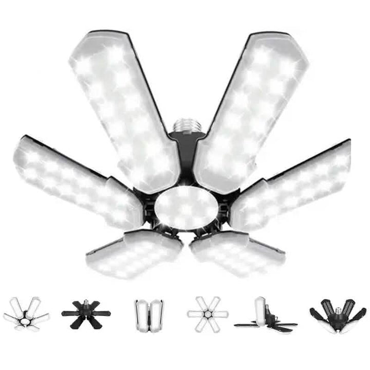 BowLift | LED Garage Ceiling Lights 150W 15000LM 6500K with 6+1 deformable Panels