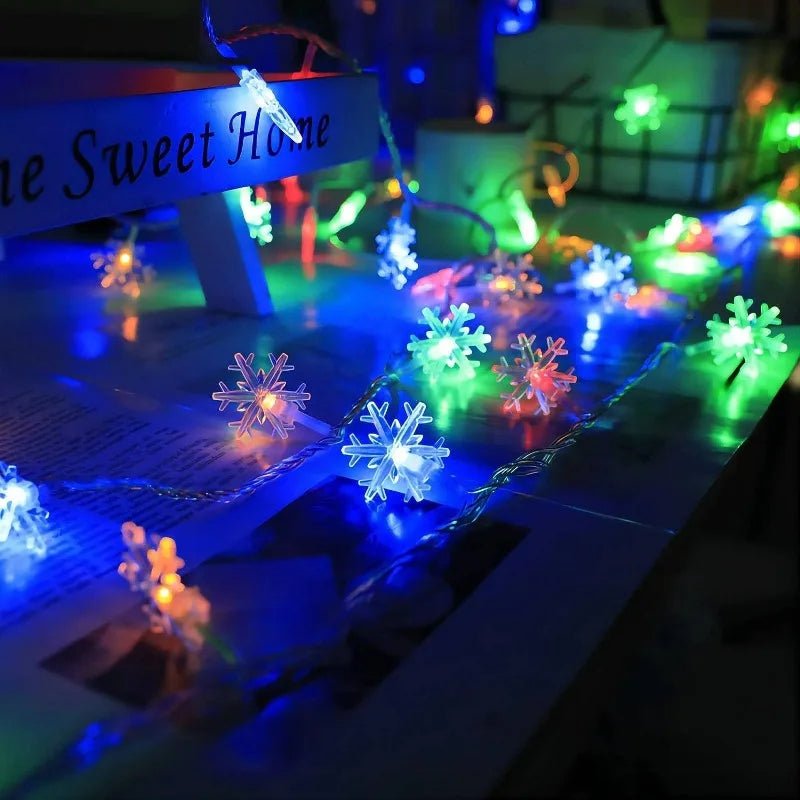 BowLift | LED Snowflake Lights - String Garland  Christmas Lights