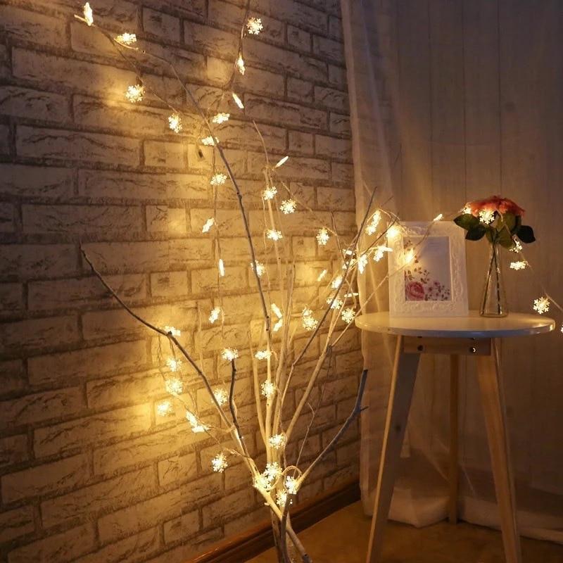 BowLift | LED Snowflake Lights - String Garland  Christmas Lights