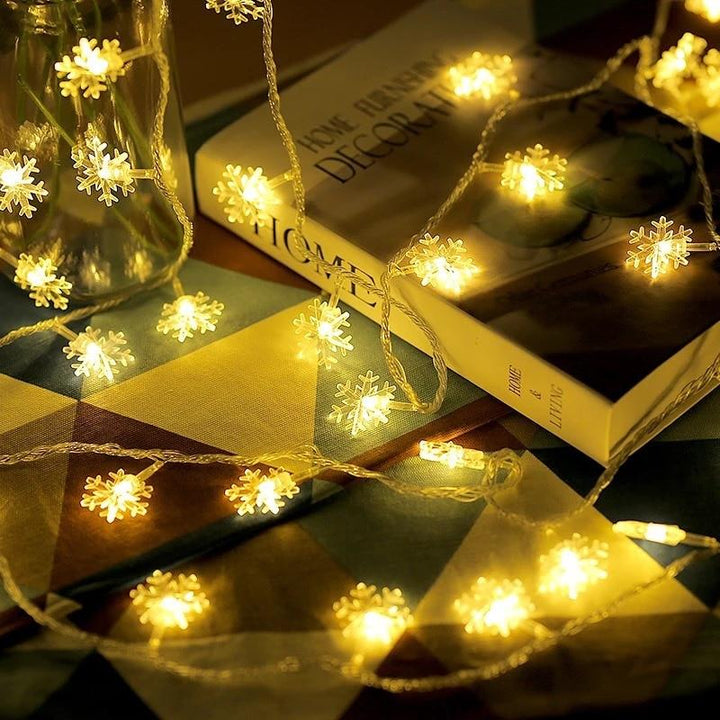 BowLift | LED Snowflake Lights - String Garland  Christmas Lights