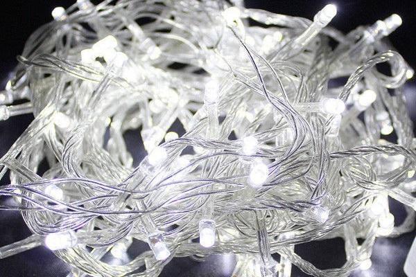 LED string lights solar-powered with 100 LED (multiple colors) - 9 meters | Bowlift